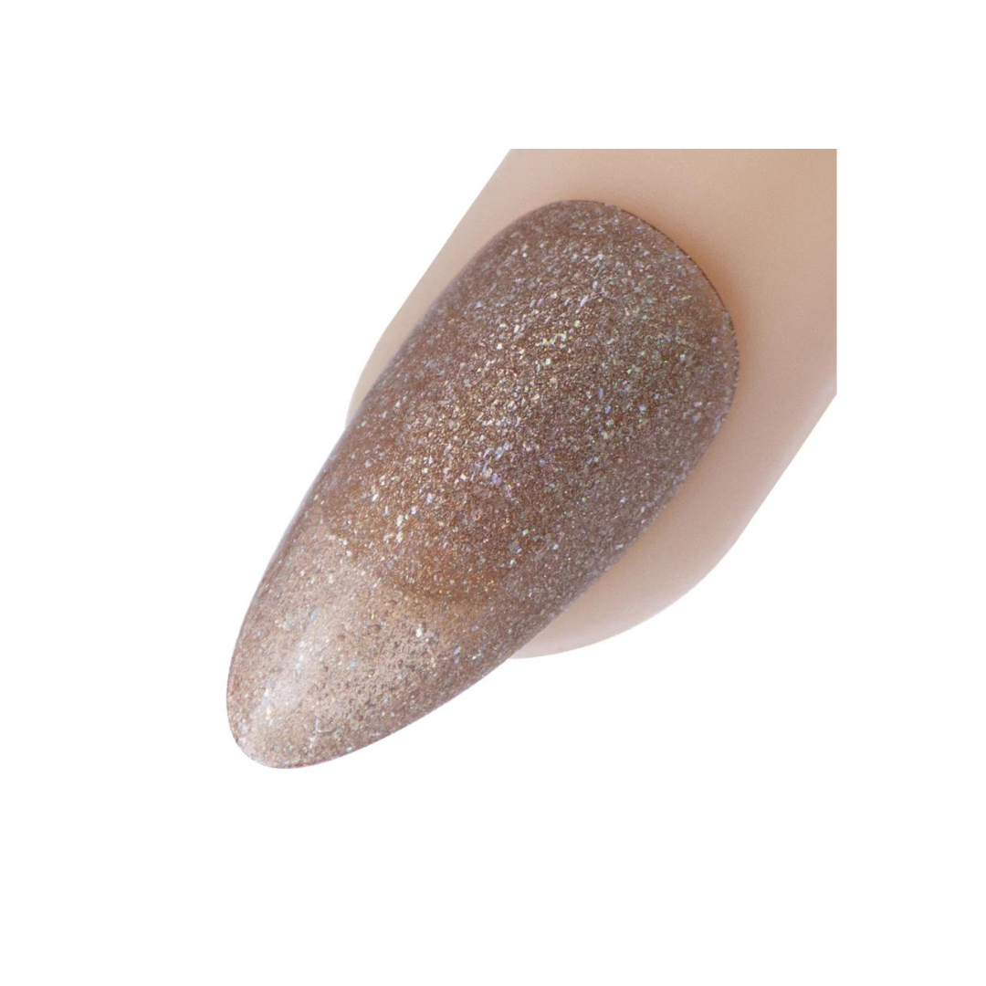 Lookie Lookie (048) Rose Gold Glitter - Young Nails UK