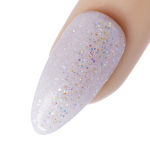 White Glitter Acrylic Dip Powder