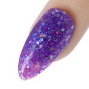 Purple Glitter Acrylic Dip Powder