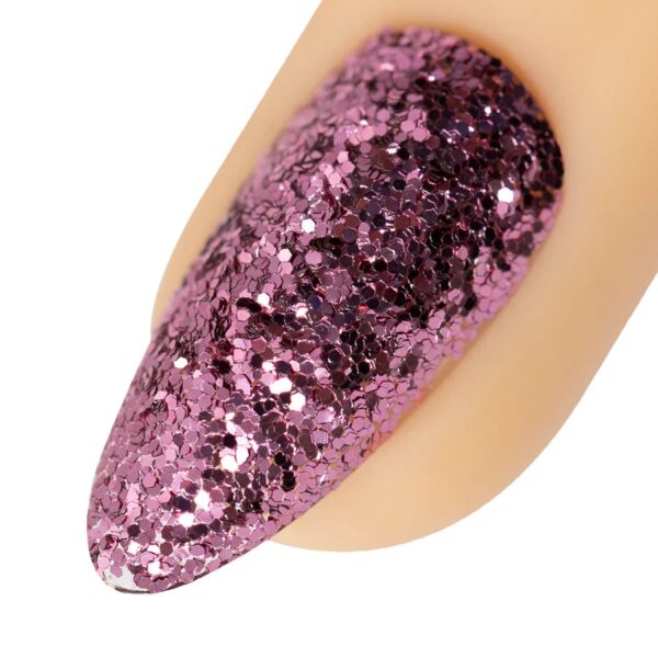 Dark Rose Quartz Pink Glitter